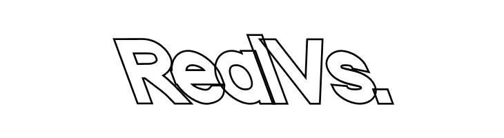 Nordica Classic Black Opposite Oblique Outline  Free Fonts Download