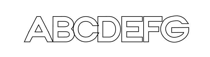 Nordica Classic Regular Extended Outline  Free Fonts Download