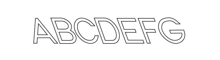 Nordica Classic Light Opposite Oblique Outline  Free Fonts Download