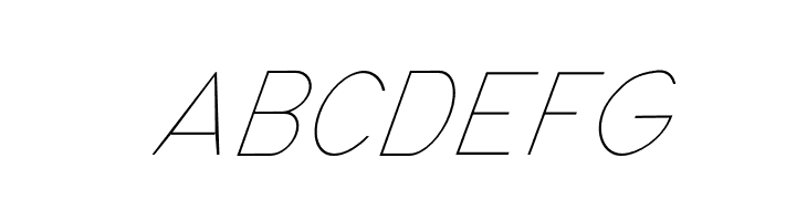 Nordica Classic Ultra Light Condensed Oblique  Free Fonts Download