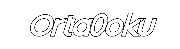 Nordica Classic Regular Extended Oblique Outline  Free Fonts Download