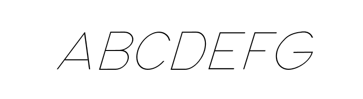 Nordica Classic Ultra Light Oblique  Free Fonts Download