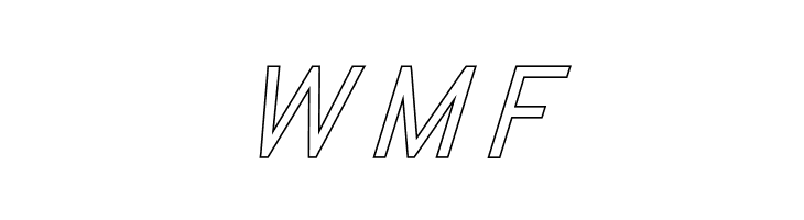Nordica Classic Light Condensed Oblique Outline  Free Fonts Download
