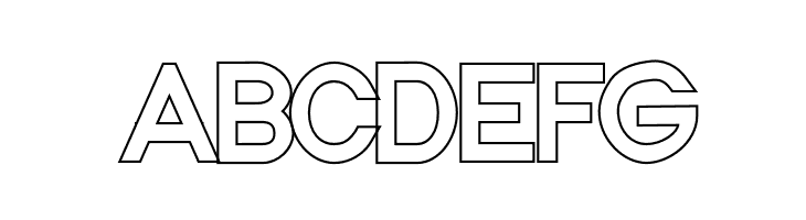 Nordica Classic Regular Outline  Free Fonts Download