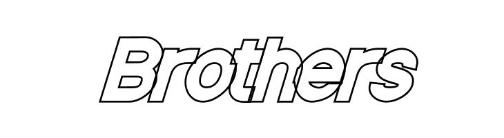 Nordica Classic Black Oblique Outline  Free Fonts Download