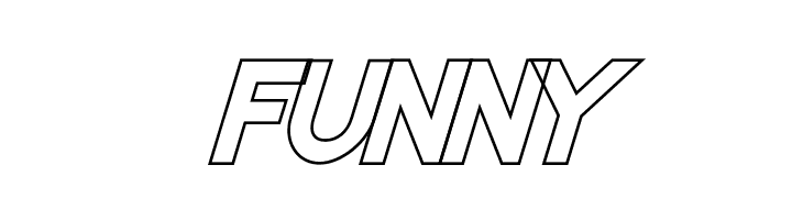 Nordica Classic Black Oblique Outline  Free Fonts Download