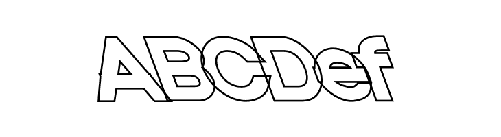 Nordica Classic Black Extended Opposite Oblique Outline  Free Fonts Download