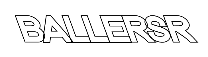 Nordica Classic Black Extended Opposite Oblique Outline  Free Fonts Download