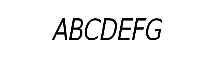 GilliusADFNo2-CondItalic  Free Fonts Download