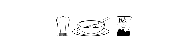 Cooking Set  Free Fonts Download