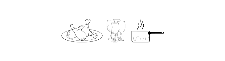 Cooking Set  Free Fonts Download