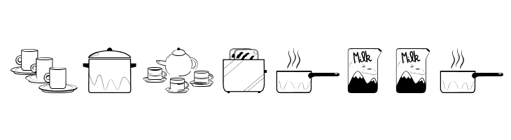 Cooking Set  Free Fonts Download