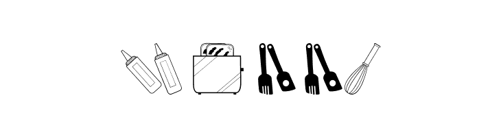 Cooking Set  Free Fonts Download