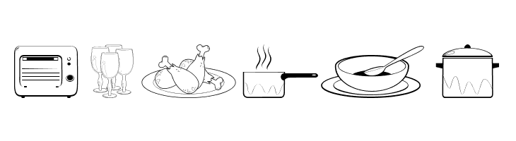 Cooking Set  Free Fonts Download
