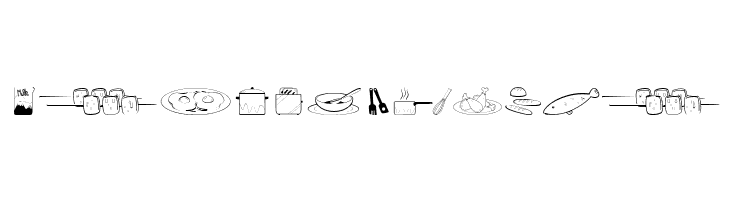 Cooking Set  Free Fonts Download
