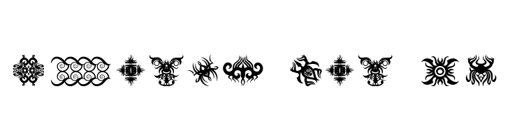 Tribal Tattoo Addict  Free Fonts Download
