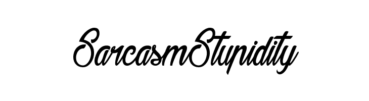 SarcasmStupidity Baldaquin Font