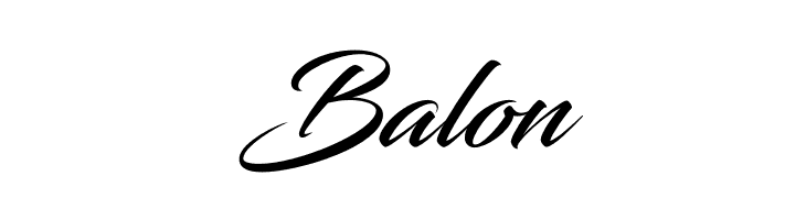 Balon Blacksword Font