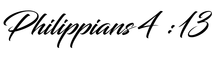 Philippians%2B4%2B%253A13 Blacksword Font
