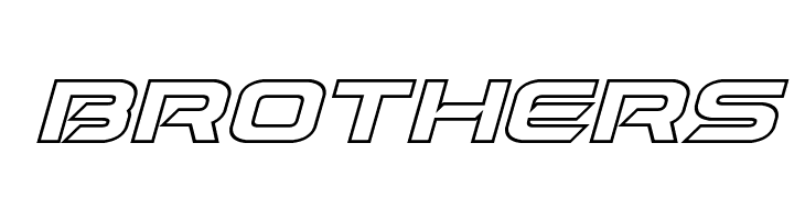 Dameron Bold Outline Italic  Free Fonts Download