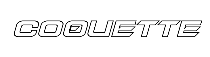 Dameron Bold Outline Italic  Free Fonts Download