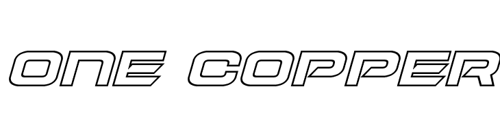 Dameron Bold Outline Italic  Free Fonts Download