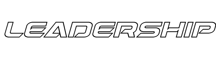 Dameron Bold Outline Italic  Free Fonts Download