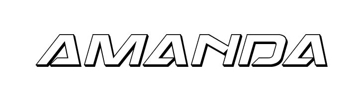 Dameron 3D Italic  Free Fonts Download