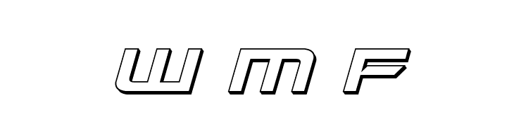 Dameron 3D Italic  Free Fonts Download