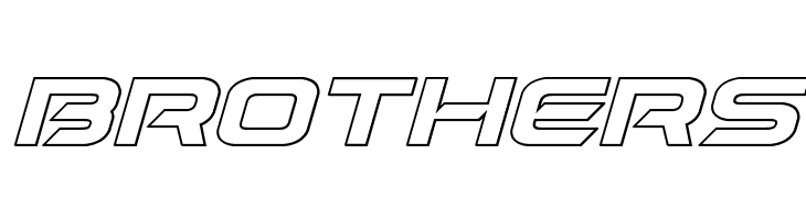 Dameron Outline Italic  Free Fonts Download