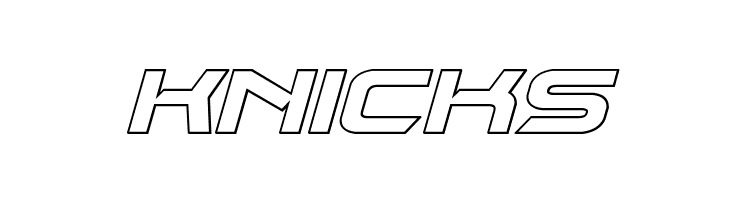 Dameron Outline Italic  Free Fonts Download