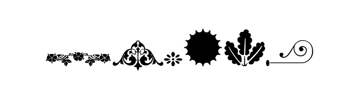 Unnamed Ornaments Series One  Free Fonts Download