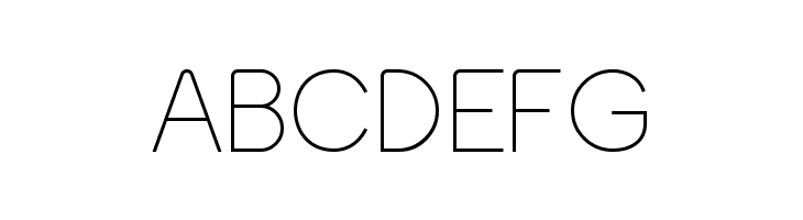 ABCDEFG Meltix Light Demo Font