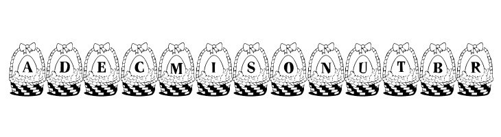 Panier de Paques  Free Fonts Download