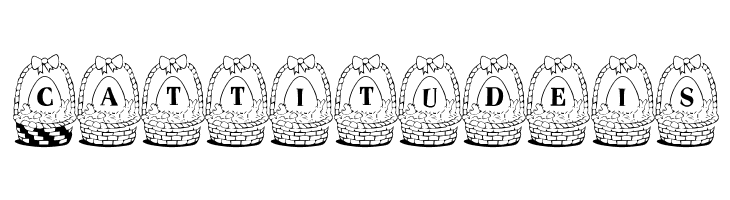 Panier de Paques  Free Fonts Download