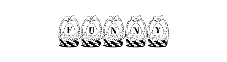 Panier de Paques  Free Fonts Download