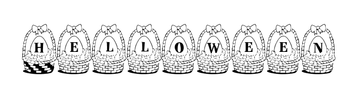 Panier de Paques  Free Fonts Download