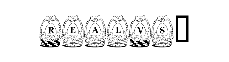 Panier de Paques  Free Fonts Download