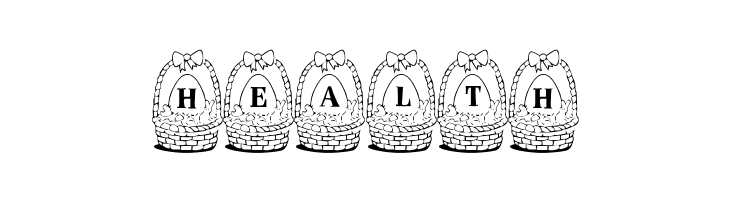 Panier de Paques  Free Fonts Download
