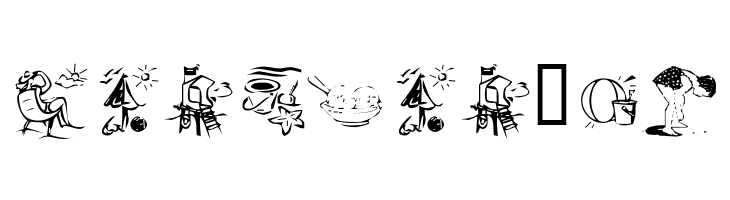 KR Summer Vacation 2002  Free Fonts Download