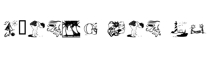KR Summer Vacation 2002  Free Fonts Download