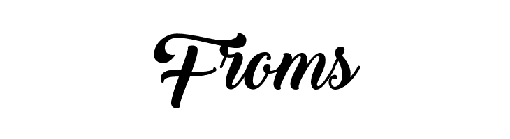 Froms Back to Black Demo Font