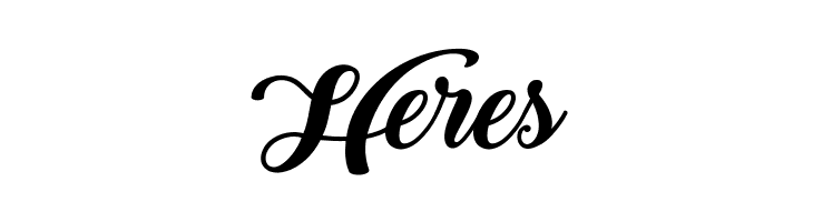 Heres Back to Black Demo Font