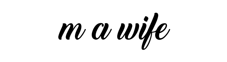 m%2Ba%2Bwife Back to Black Demo Font