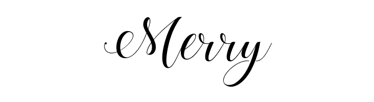 Merry Stylish Calligraphy Demo Font