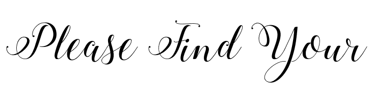 Please%2BFind%2BYour Stylish Calligraphy Demo Font