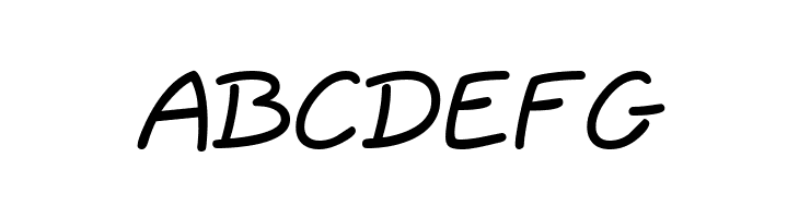 ABCDEFG QuillScript-Normal Font