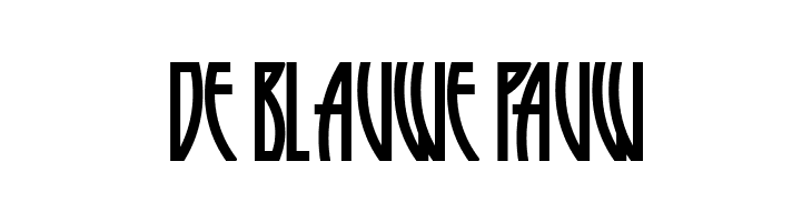 De%2BBlauwe%2BPauw RunyTunesRevisited Font