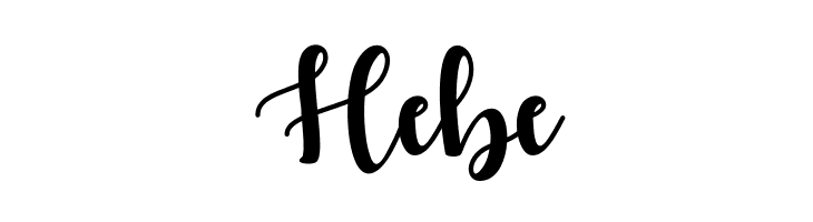 Hebe Autumn in November Font