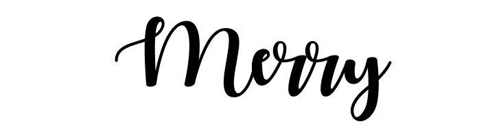 Merry Autumn in November Font